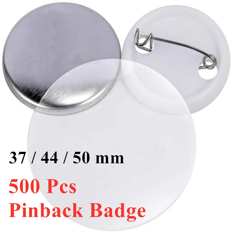 Button Badge Blank - 500 Cái/bộ Trống Huy Hiệu Pinback