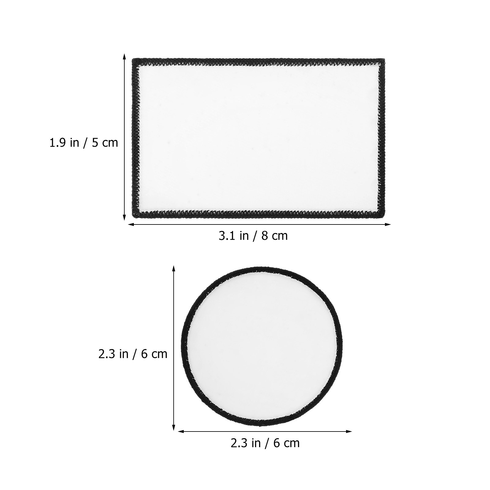 30Pcs Adhesive Blank Patches S - đánh giá và giá Hat Sublimation Blank