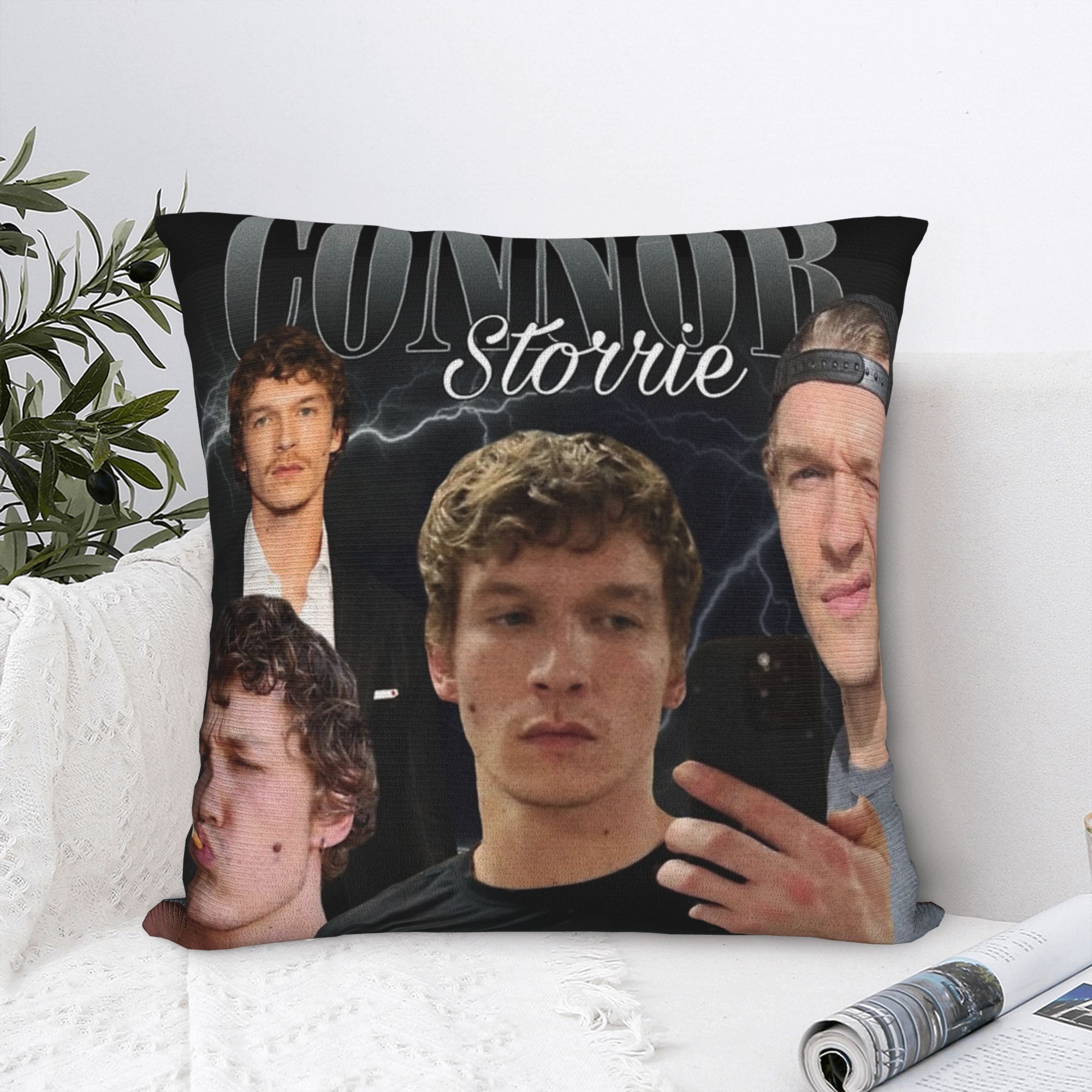 Connor Storrie Heated Rivalry  - đánh giá và giá Pillow Cover Sublimation