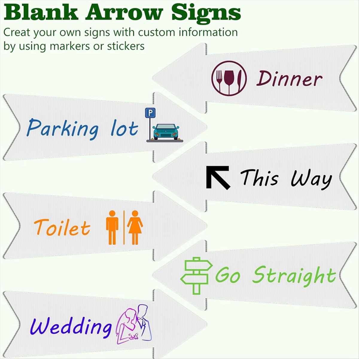 (AIMA) Directional Arrows Sign - đánh giá và giá Yard Sign Blank