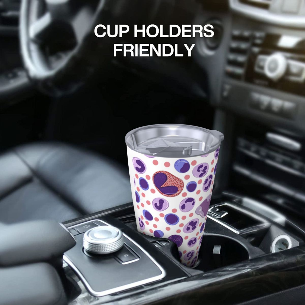 Large White Blood Cell Pattern - đánh giá và giá Tumbler 20Oz White
