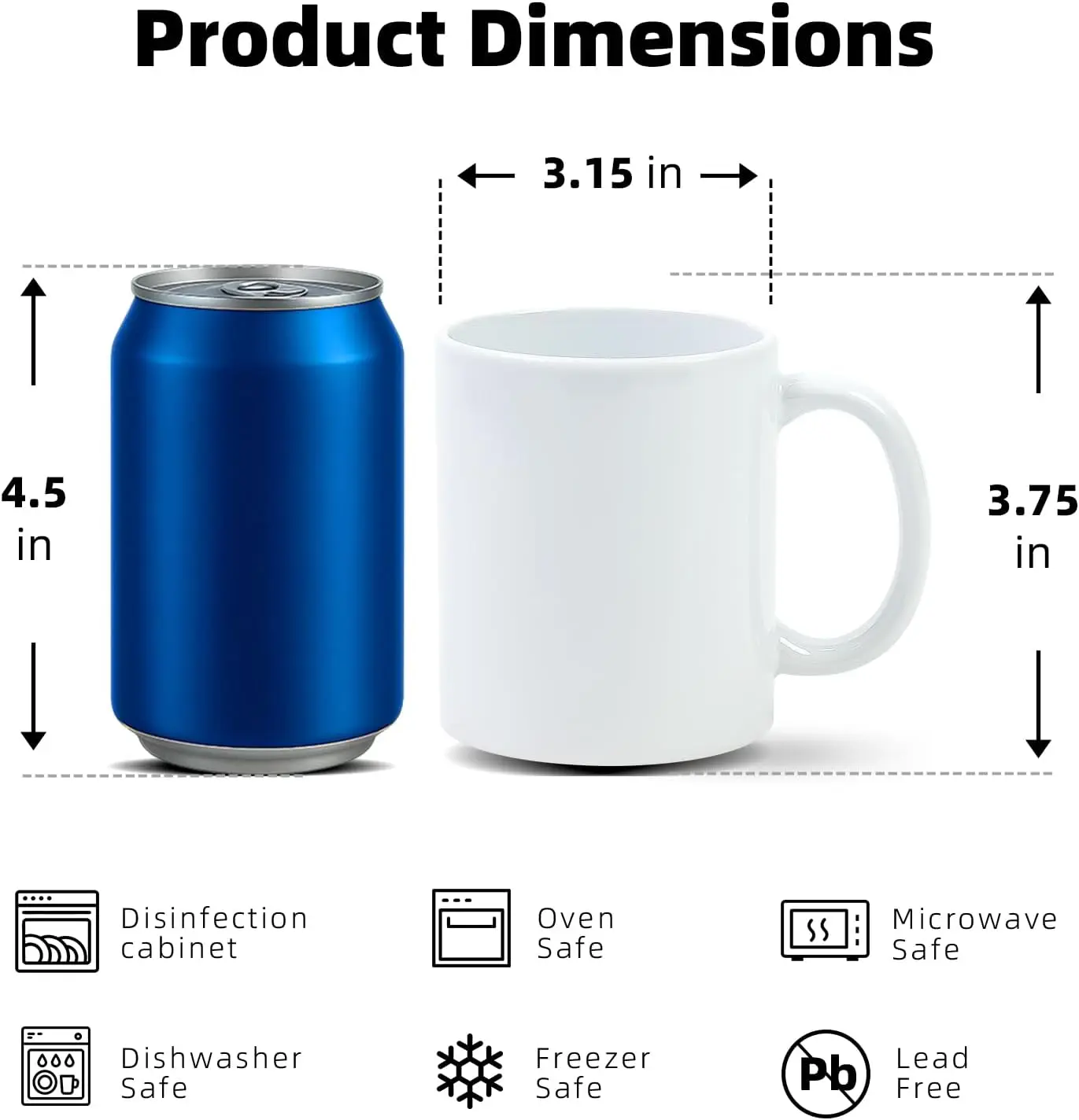 Sublimation Mugs 11 oz, Sublim - đánh giá và giá Sublimation Mug White