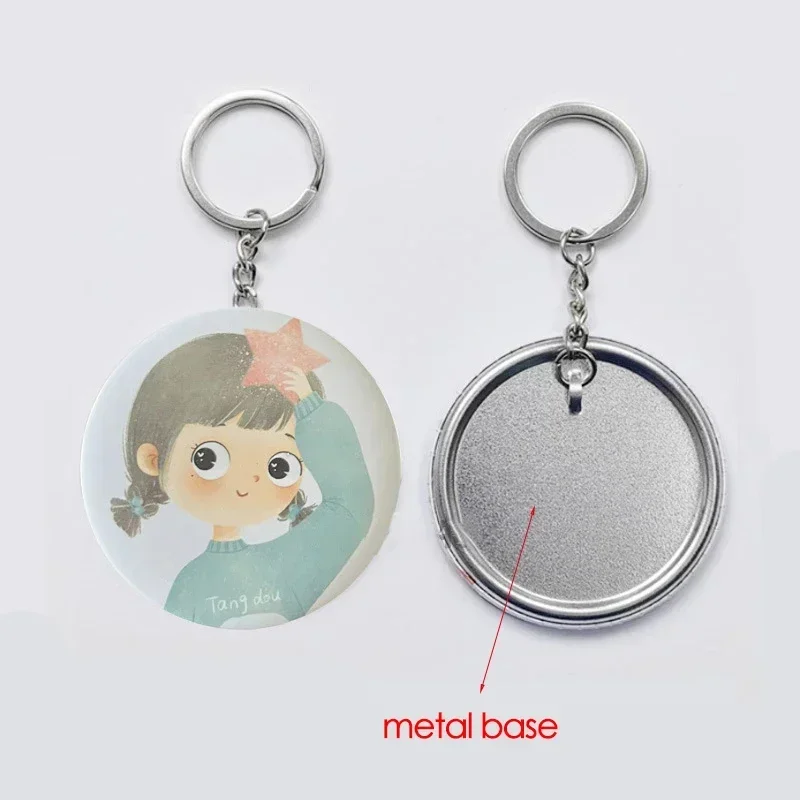 100PCS 44mm 58mm Keychains Bad - đánh giá và giá Button Badge Blank