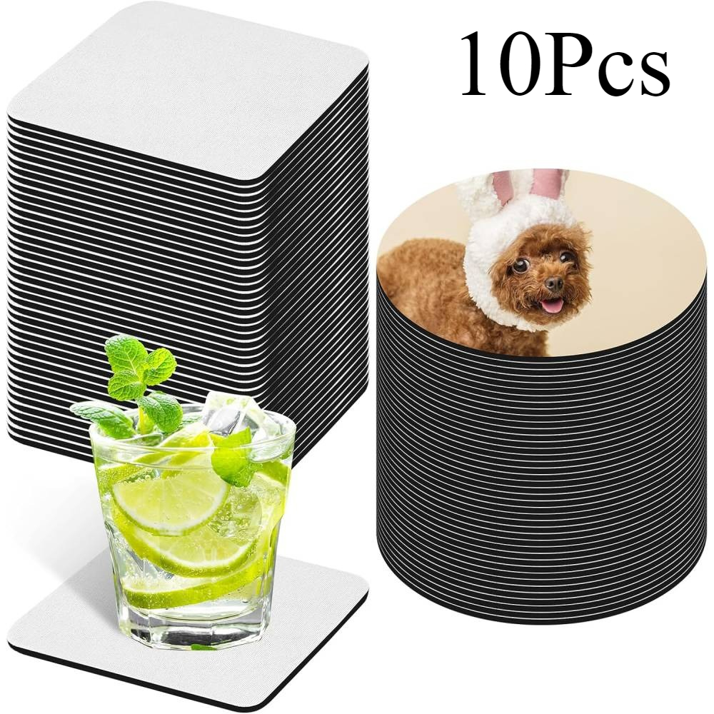 10 Pcs Sublimation Coasters Bl - đánh giá và giá Coaster Sublimation Blank