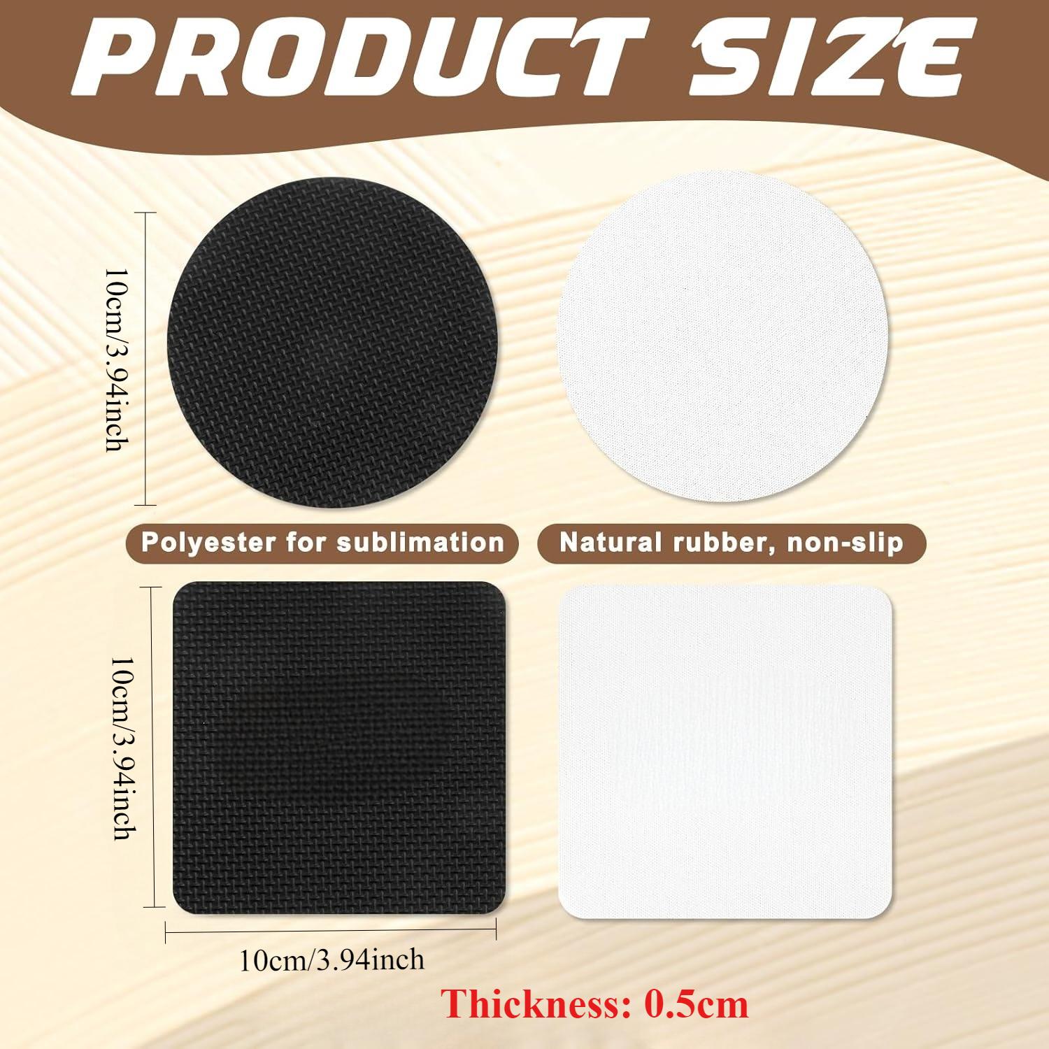 10 Pcs Sublimation Coasters Bl - đánh giá và giá Coaster Sublimation Blank