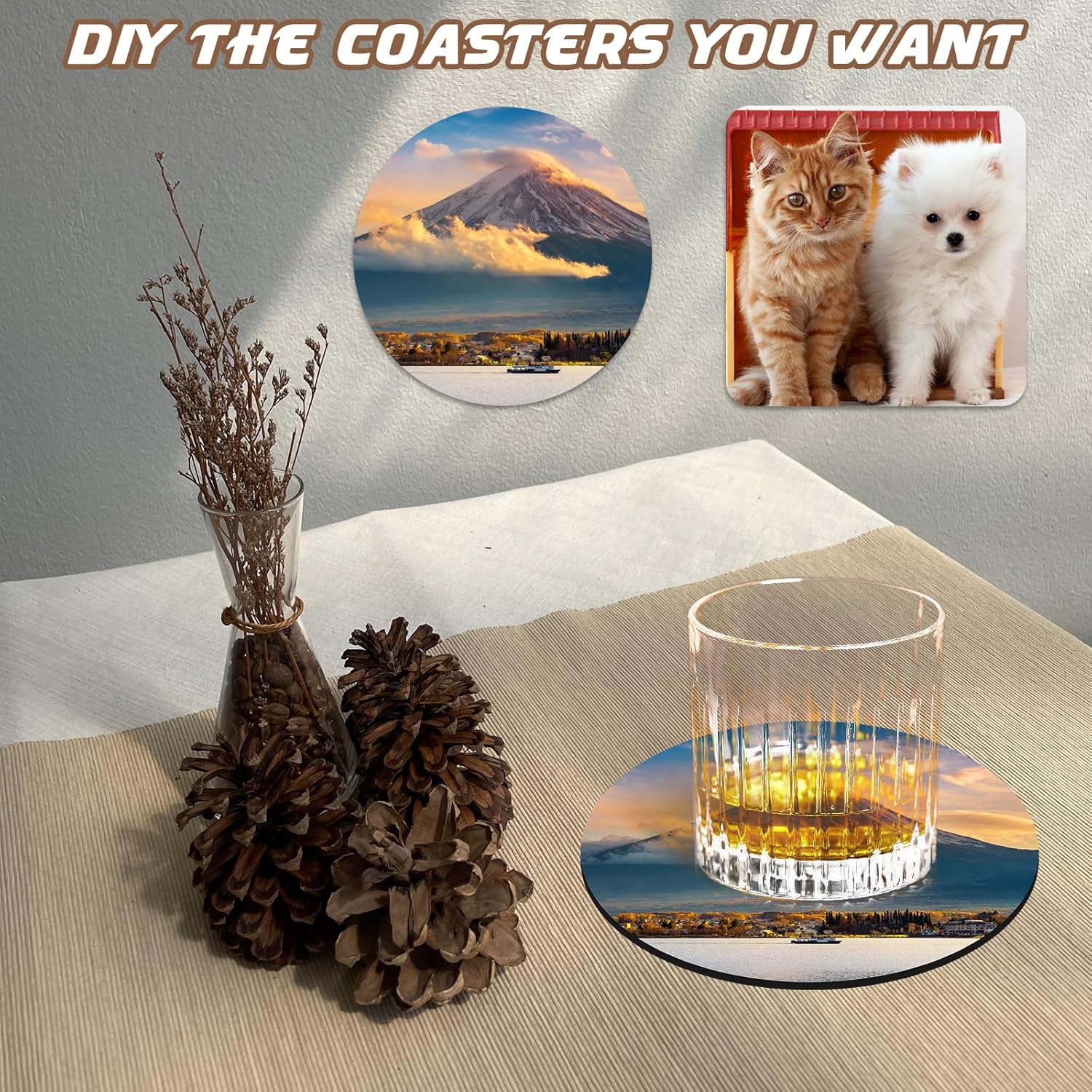 10 Pcs Sublimation Coasters Bl - đánh giá và giá Coaster Sublimation Blank