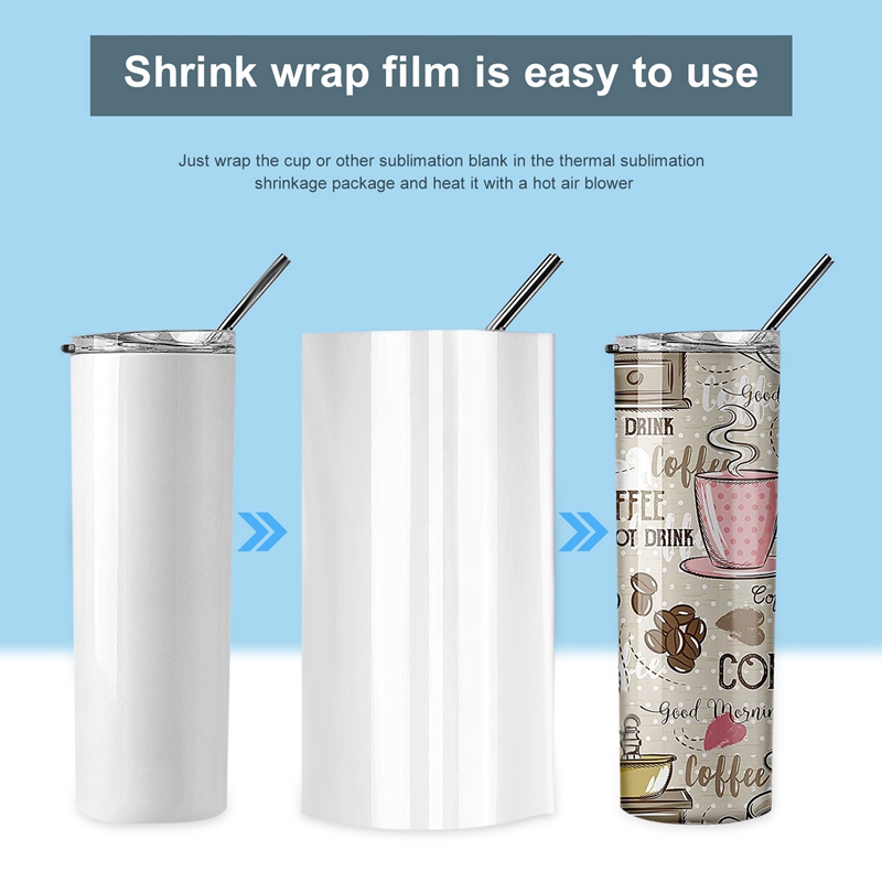 30Pcs Sublimation Shrink Wrap  - đánh giá và giá Sublimation Mug White