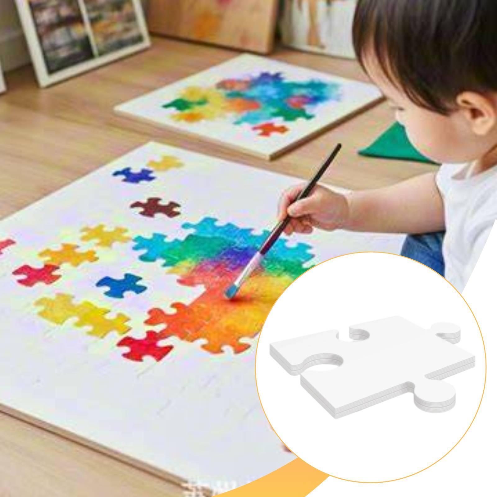 24x White Cardboard Blank Jigs - đánh giá và giá Puzzle Blank White