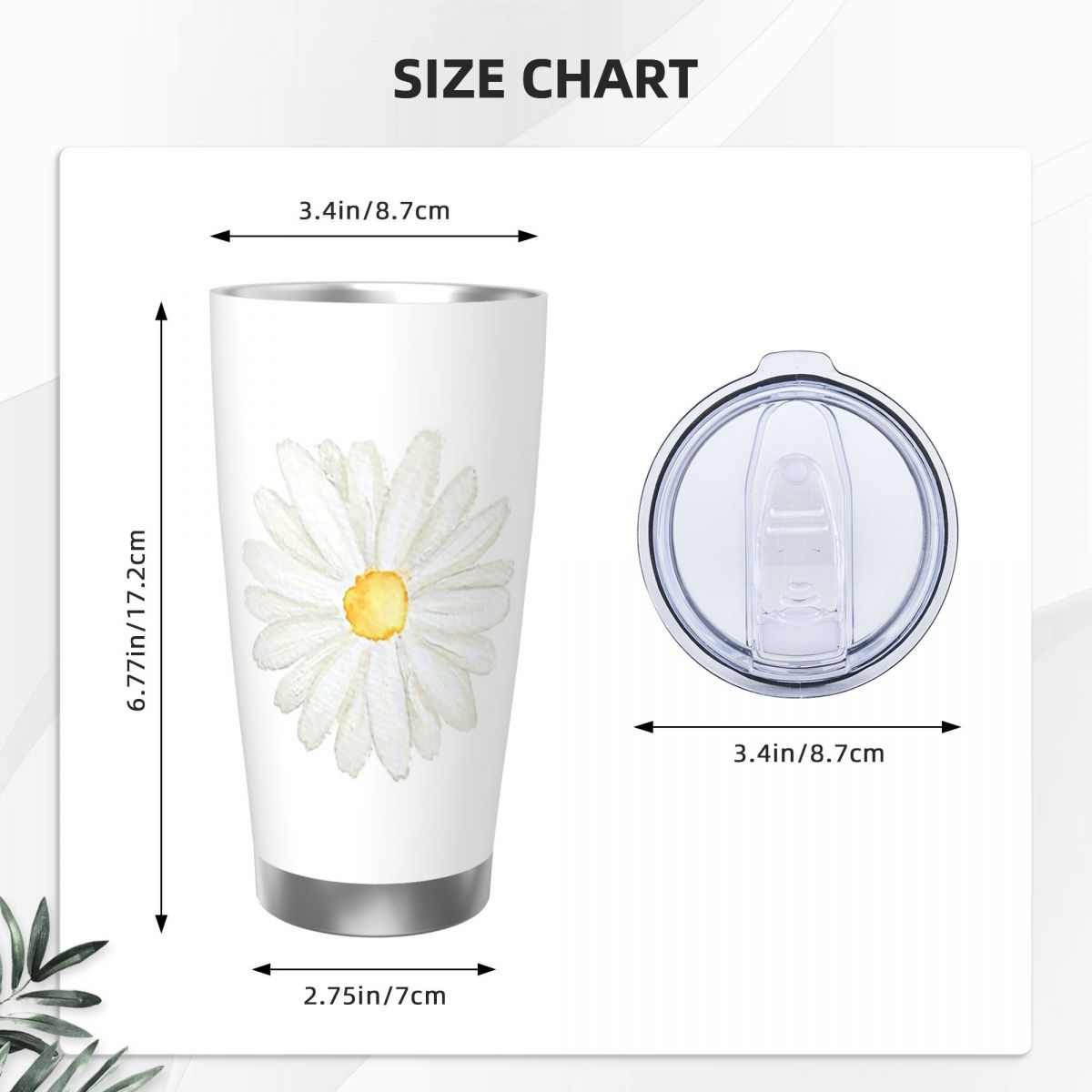 Hand Painted One Little White  - đánh giá và giá Tumbler 20Oz White