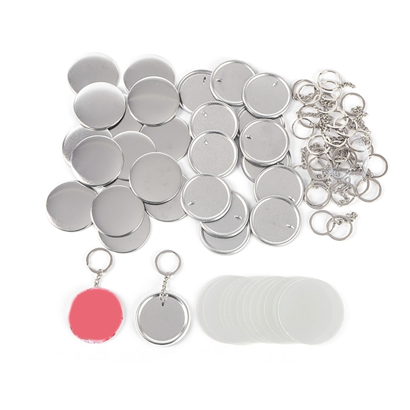100PCS 44MM 58MM Plastic Metal - đánh giá và giá Button Badge Blank