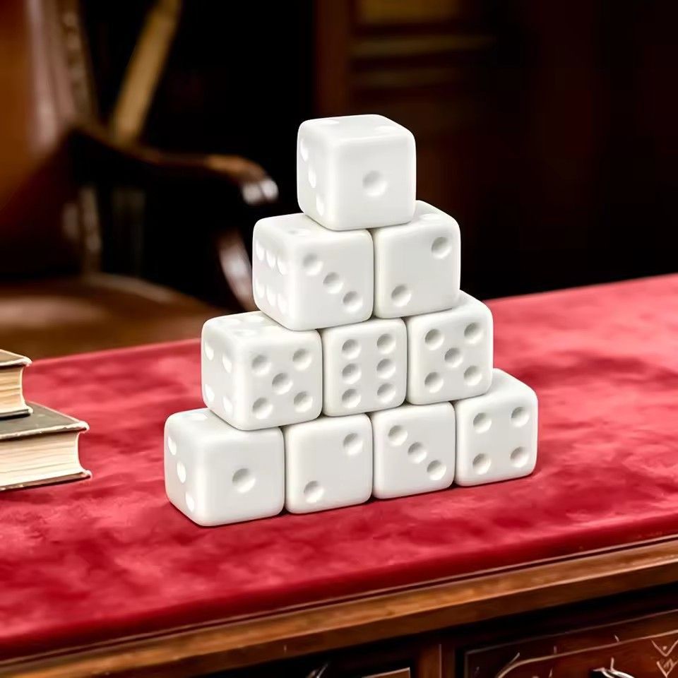 10 Pcs/set Blank White Dice Fu - đánh giá và giá Puzzle Blank White