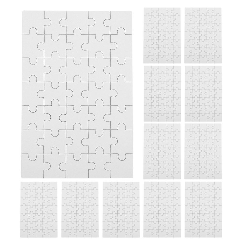 12Pcs Blank Sublimation Puzzle - đánh giá và giá Puzzle Blank White