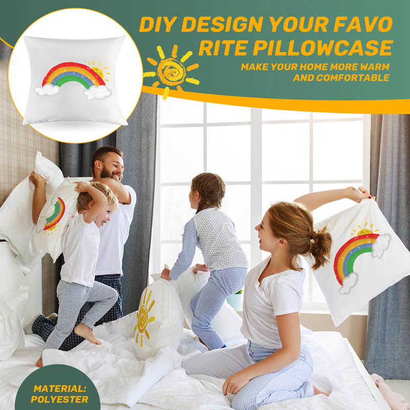 40X40 White Plain Sublimation  - đánh giá và giá Pillow Cover Sublimation