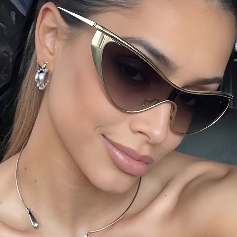 Rimless Y2K Style Sunglasses R - đánh giá và giá Metal Photo Panel