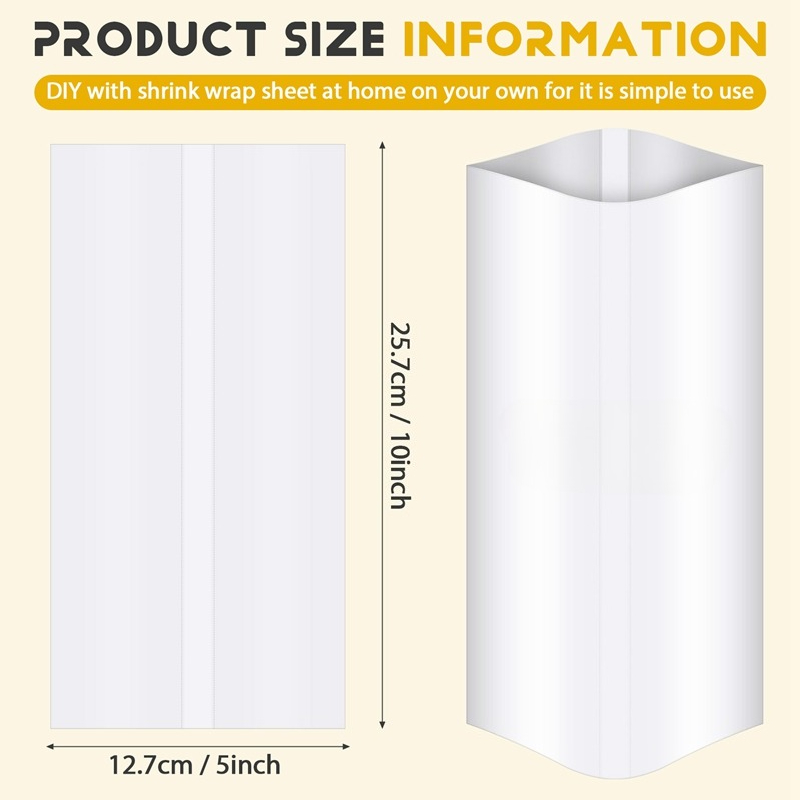 50/100 PCS Sublimation Shrink  - đánh giá và giá Sublimation Mug White