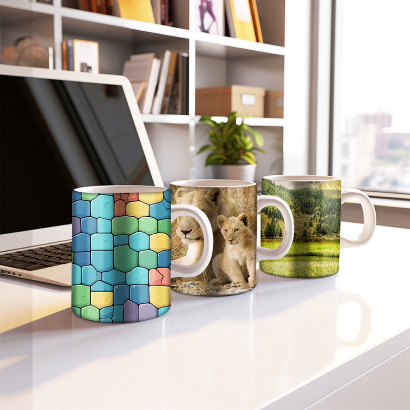 50/100 PCS Sublimation Shrink  - đánh giá và giá Sublimation Mug White