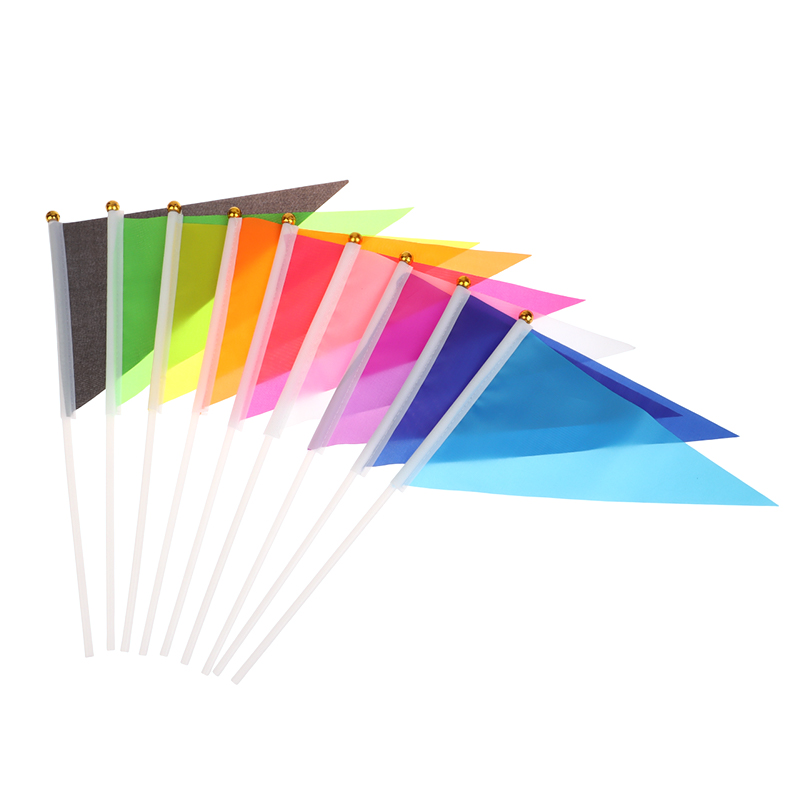 10Pcs Colorful Triangular Flag - đánh giá và giá Yard Sign Blank
