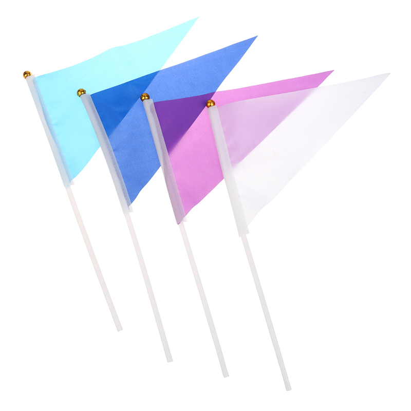 10Pcs Colorful Triangular Flag - đánh giá và giá Yard Sign Blank