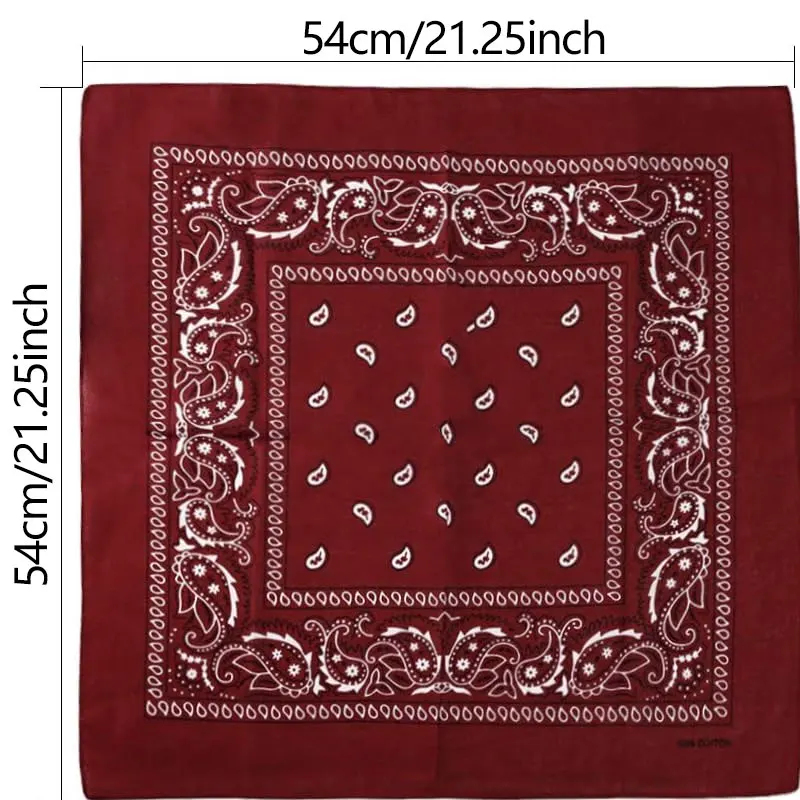 1pcs Hip Hop Cowboy Paisley Sc - đánh giá và giá Bandana Blank White