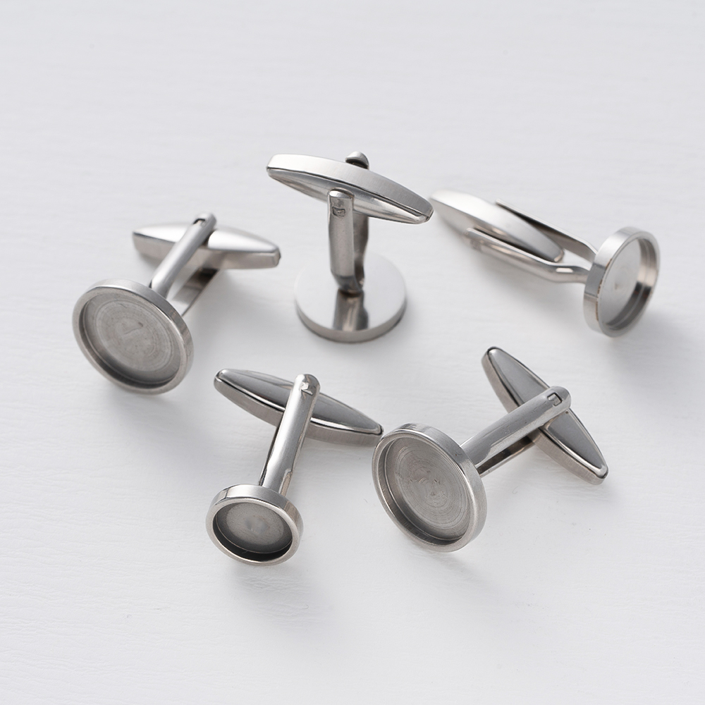 5Pcs Stainless Steel Cufflinks - đánh giá và giá Metal Photo Panel