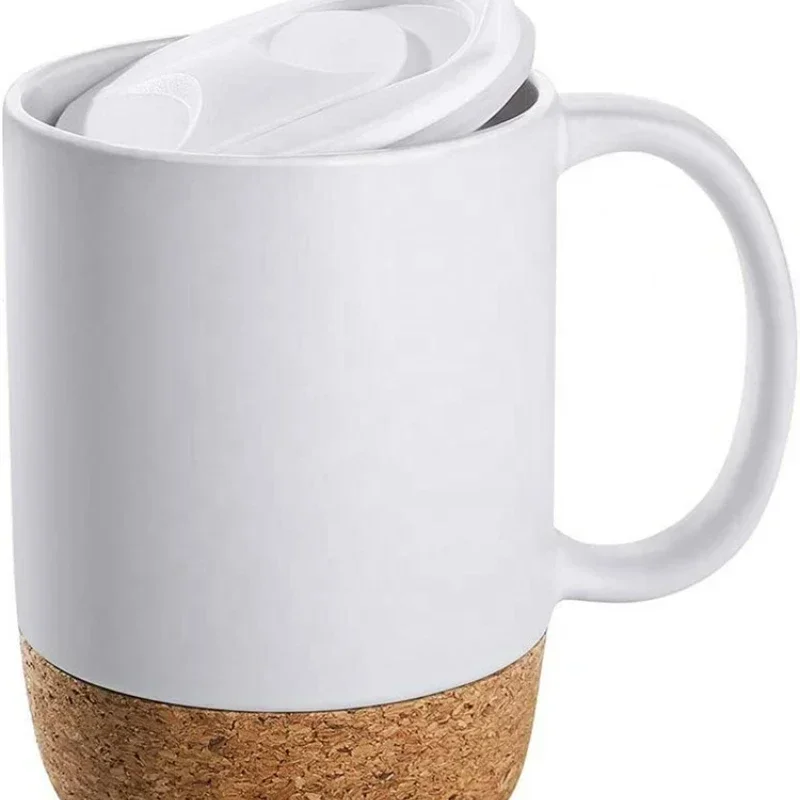 Coffee Mug with Cork Base Bott - đánh giá và giá Sublimation Mug White