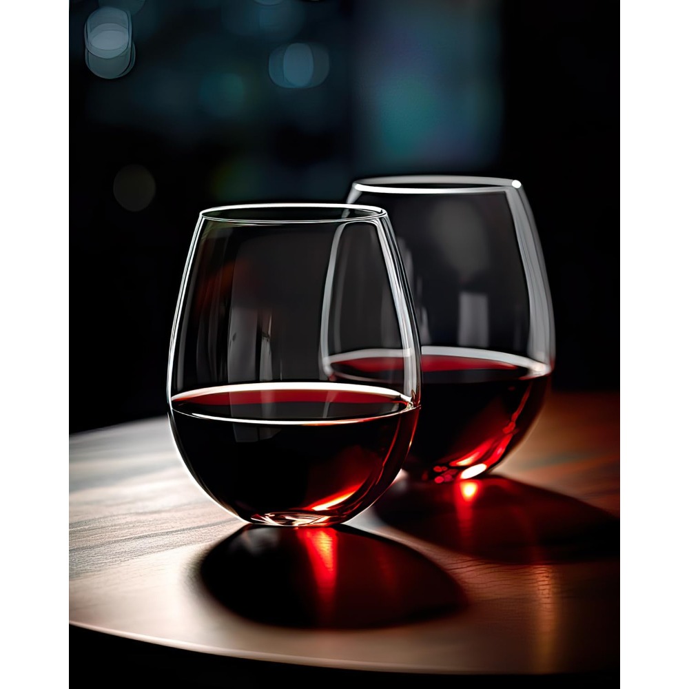 Stemless Wine Glasses Set of 4 - đánh giá và giá Tumbler 20Oz White
