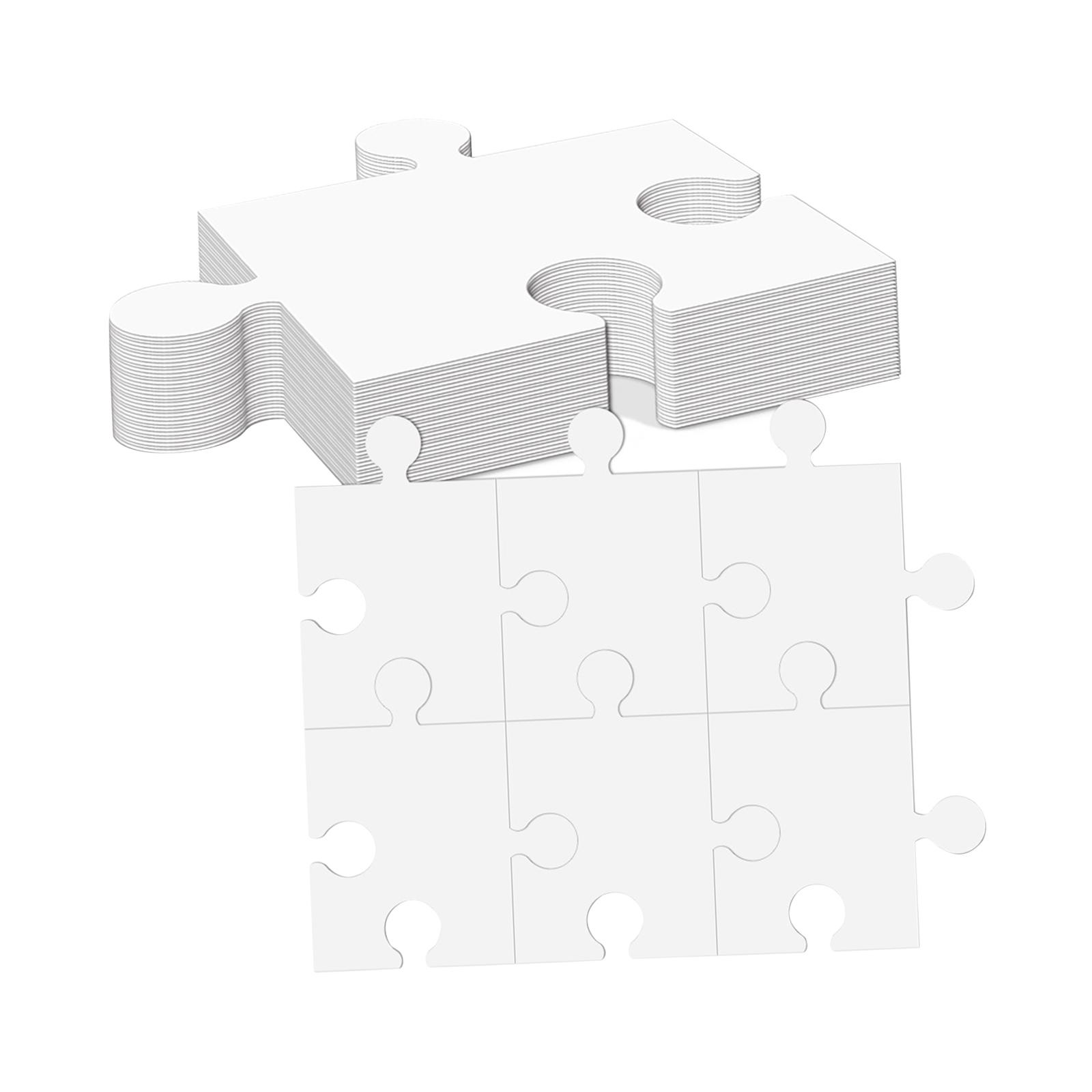 White Cardboard Blank Jigsaw P - đánh giá và giá Puzzle Blank White
