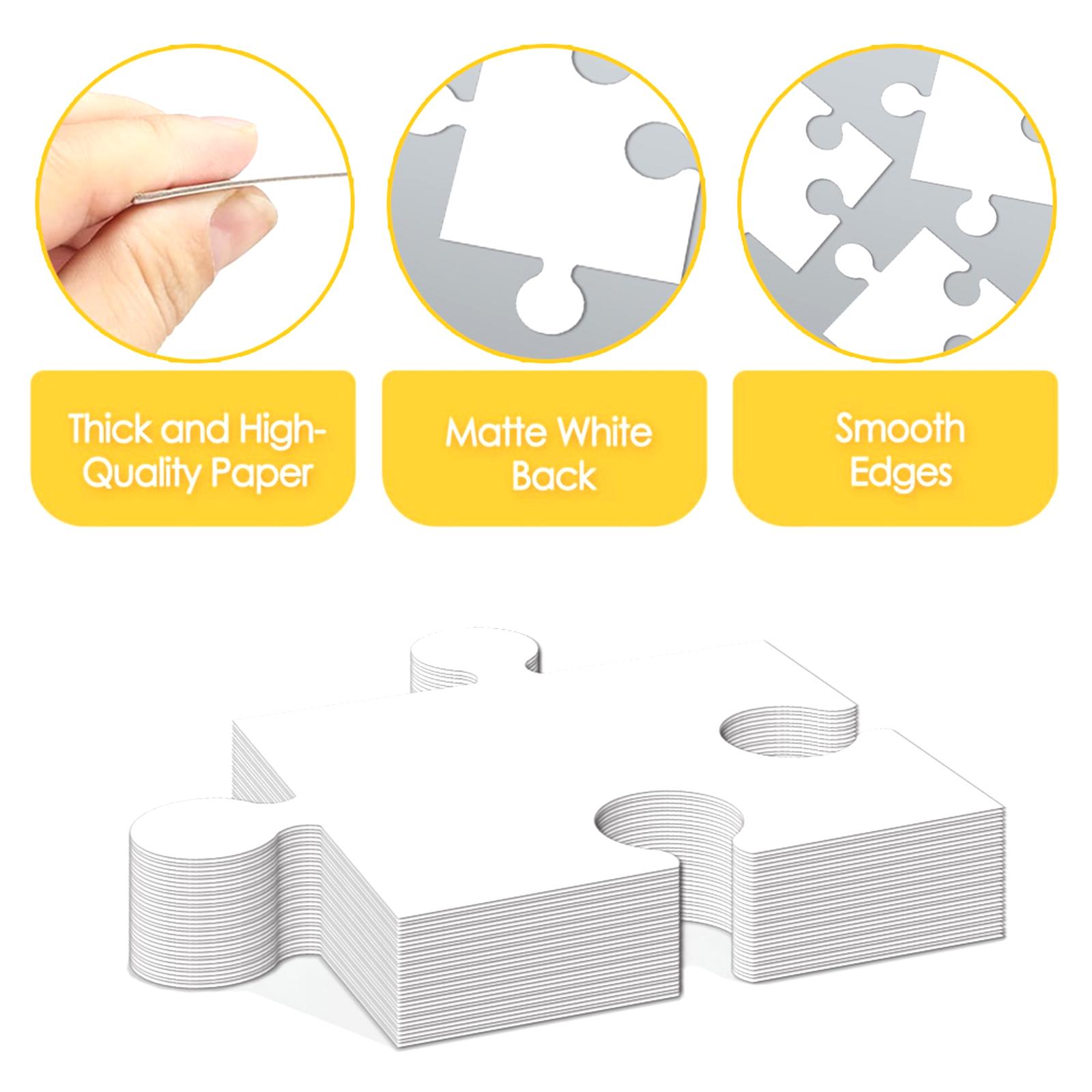 White Cardboard Blank Jigsaw P - đánh giá và giá Puzzle Blank White