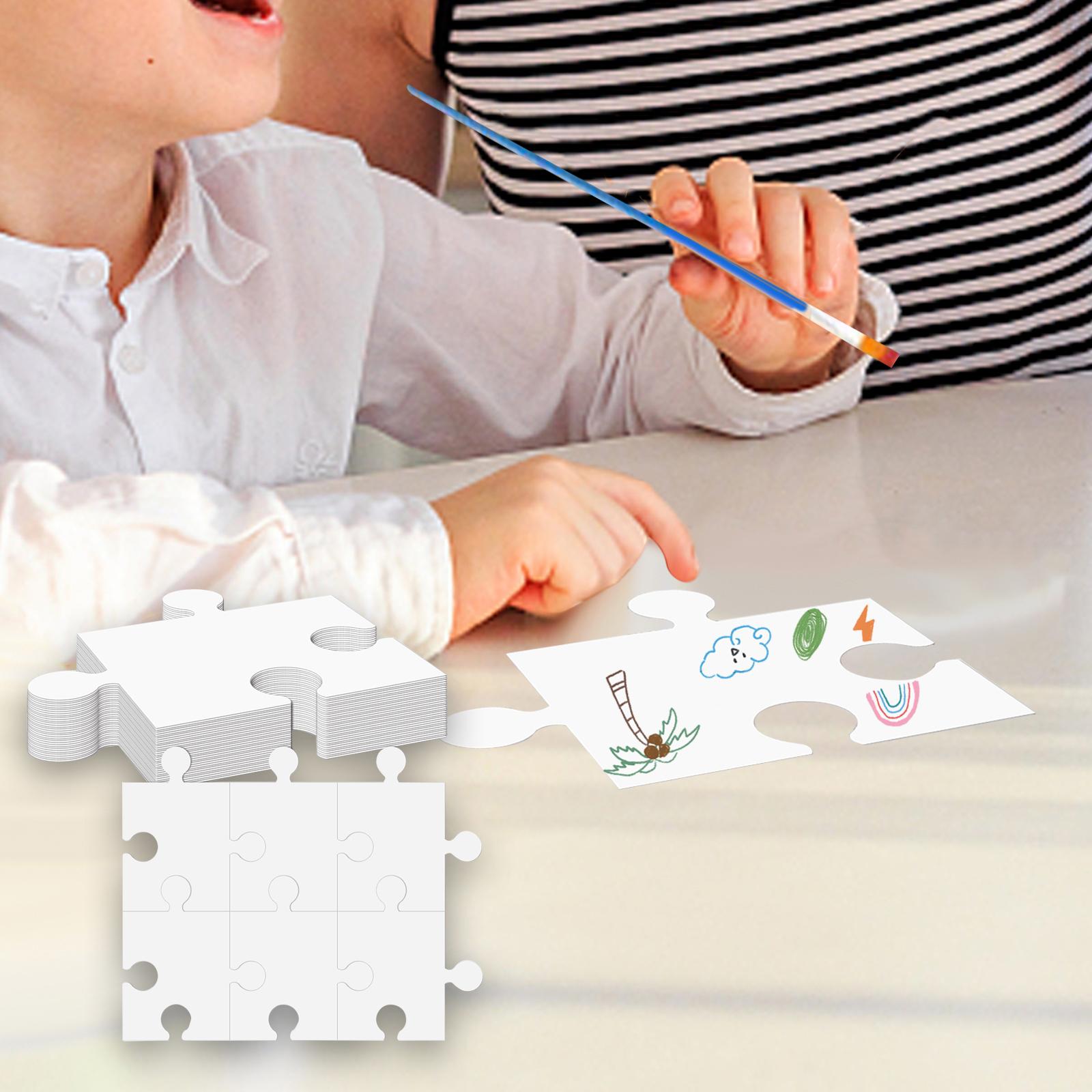 White Cardboard Blank Jigsaw P - đánh giá và giá Puzzle Blank White