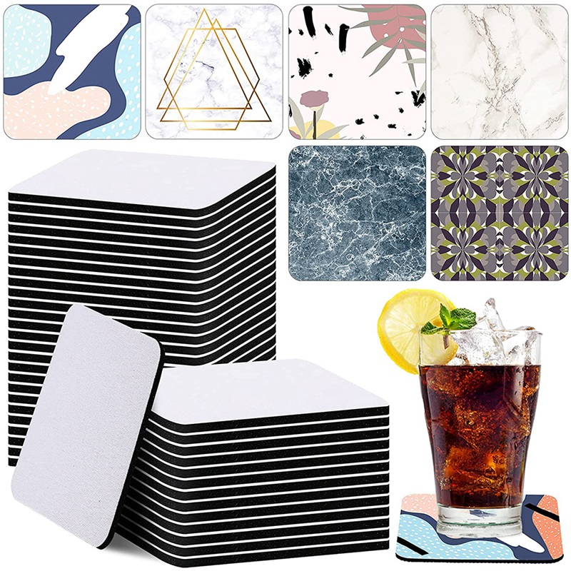 35 Pieces Square Sublimation C - đánh giá và giá Coaster Sublimation Blank