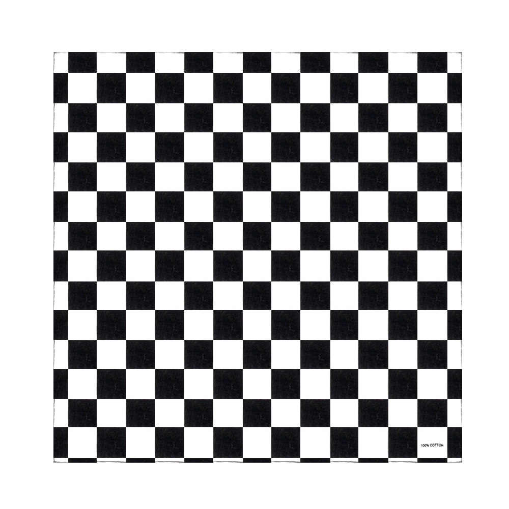 Bandana Checkered Flag Auto Ra - đánh giá và giá Bandana Blank White