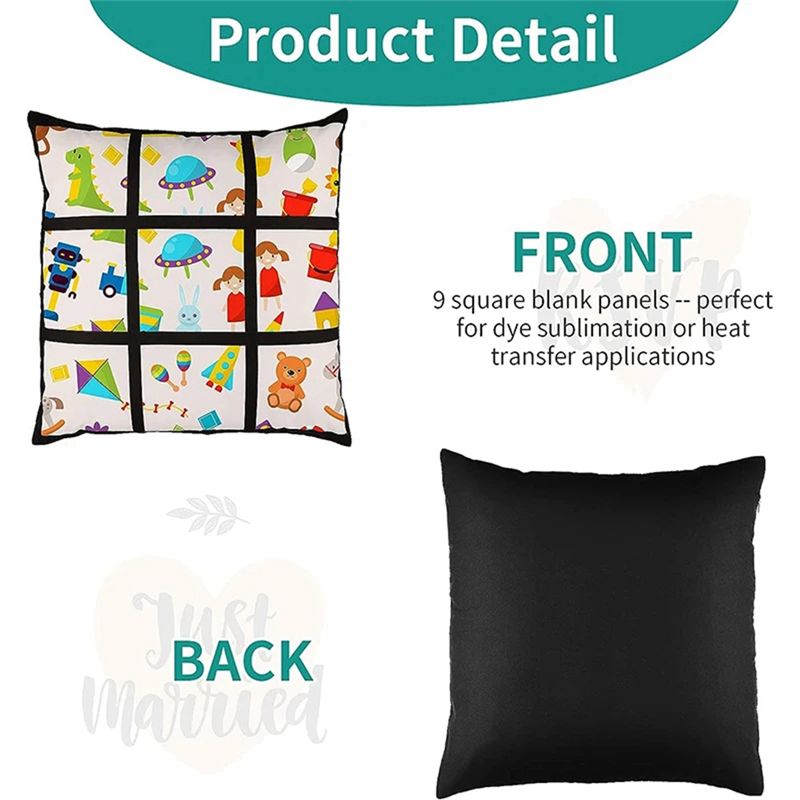 ABKJ-6Pcs Sublimation Blank Pa - đánh giá và giá Pillow Cover Sublimation