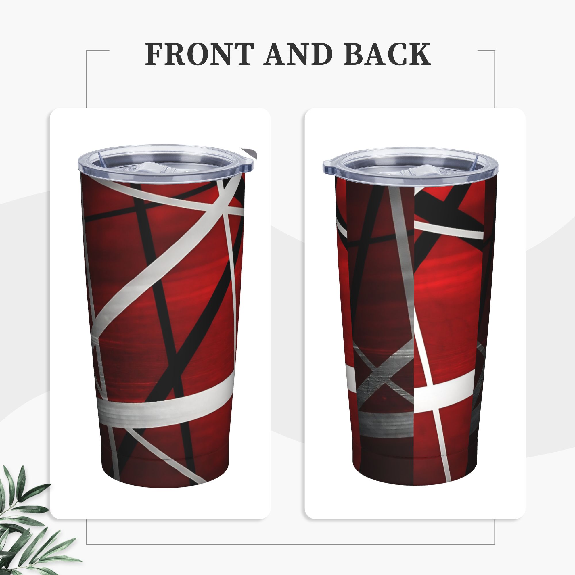 V-Van Halens Red Black White T - đánh giá và giá Tumbler 20Oz White