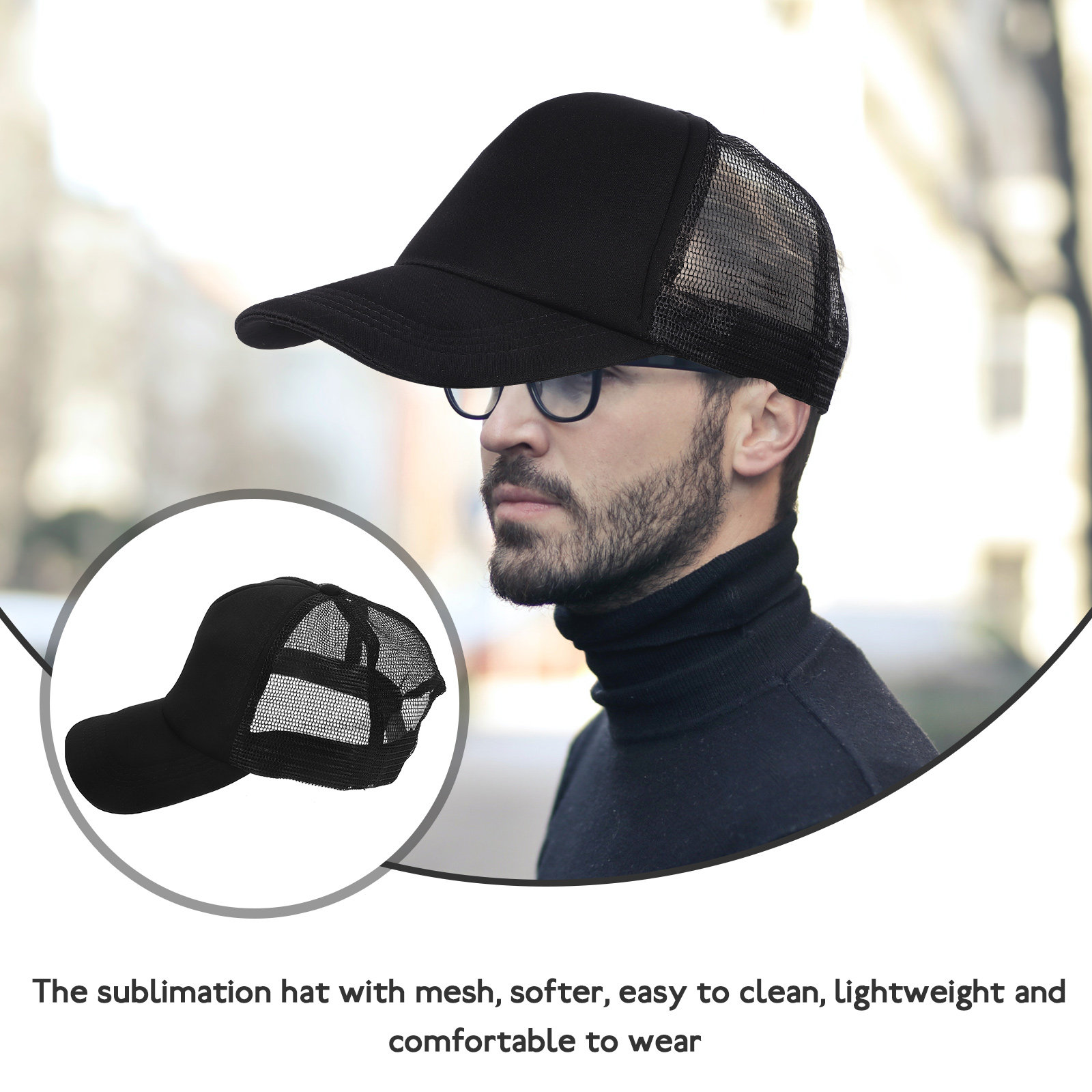 10Pcs Mesh Baseball Caps Subli - đánh giá và giá Hat Sublimation Blank