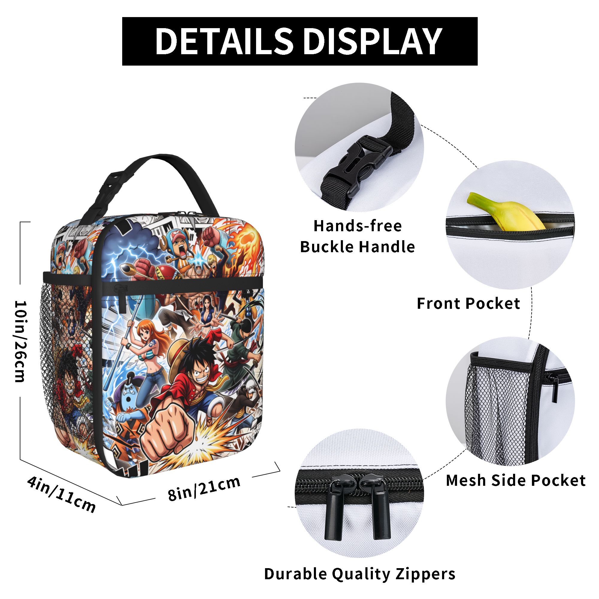 One P-Pieces Luffys Insulated  - đánh giá và giá Tote Bag Sublimation