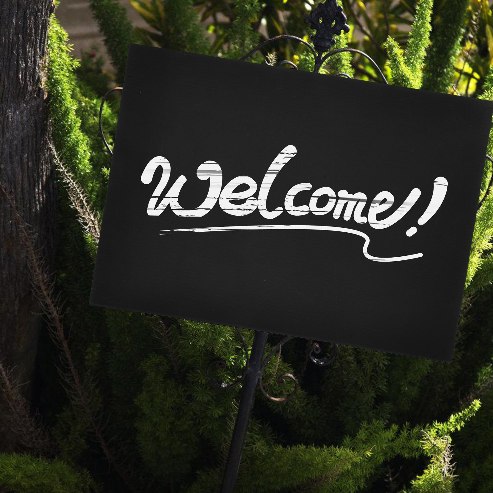 2Pcs Black Blank Garden Sign B - đánh giá và giá Yard Sign Blank
