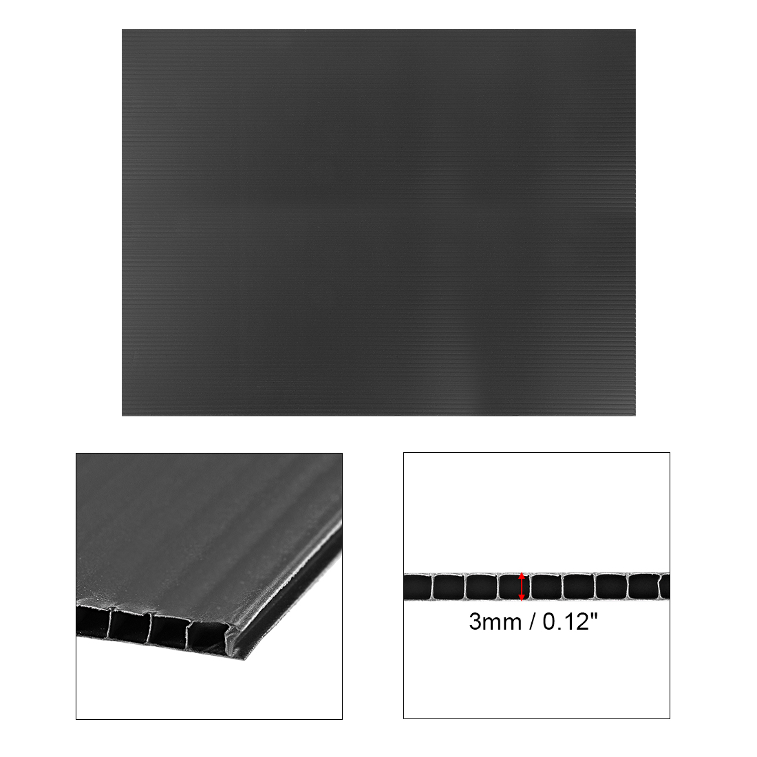 Uxcell Tôn Tấm Nhựa 3Mm Đen Tr - đánh giá và giá Yard Sign Blank