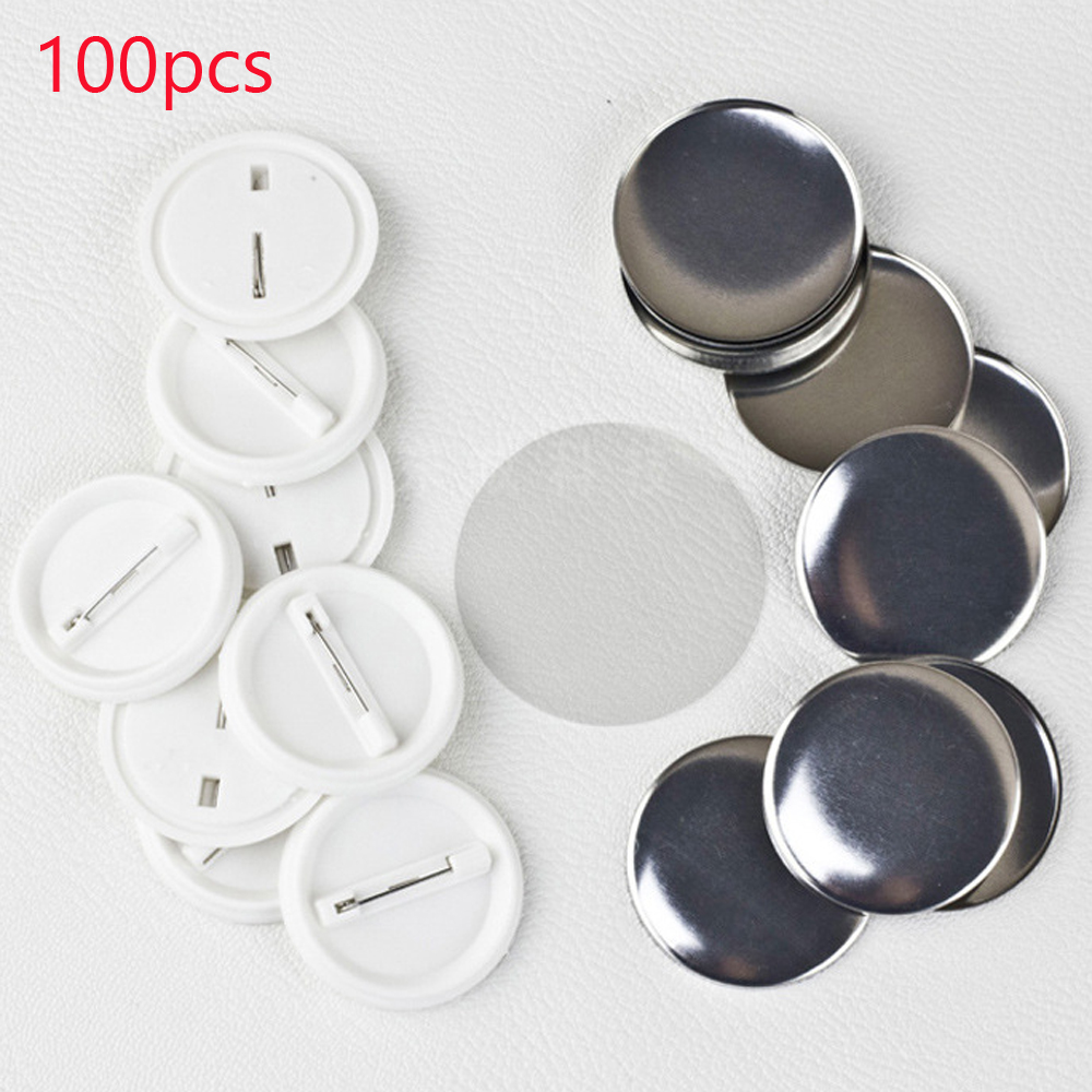 100 Cái/bộ Nhựa Trống Huy Hiệu - đánh giá và giá Button Badge Blank