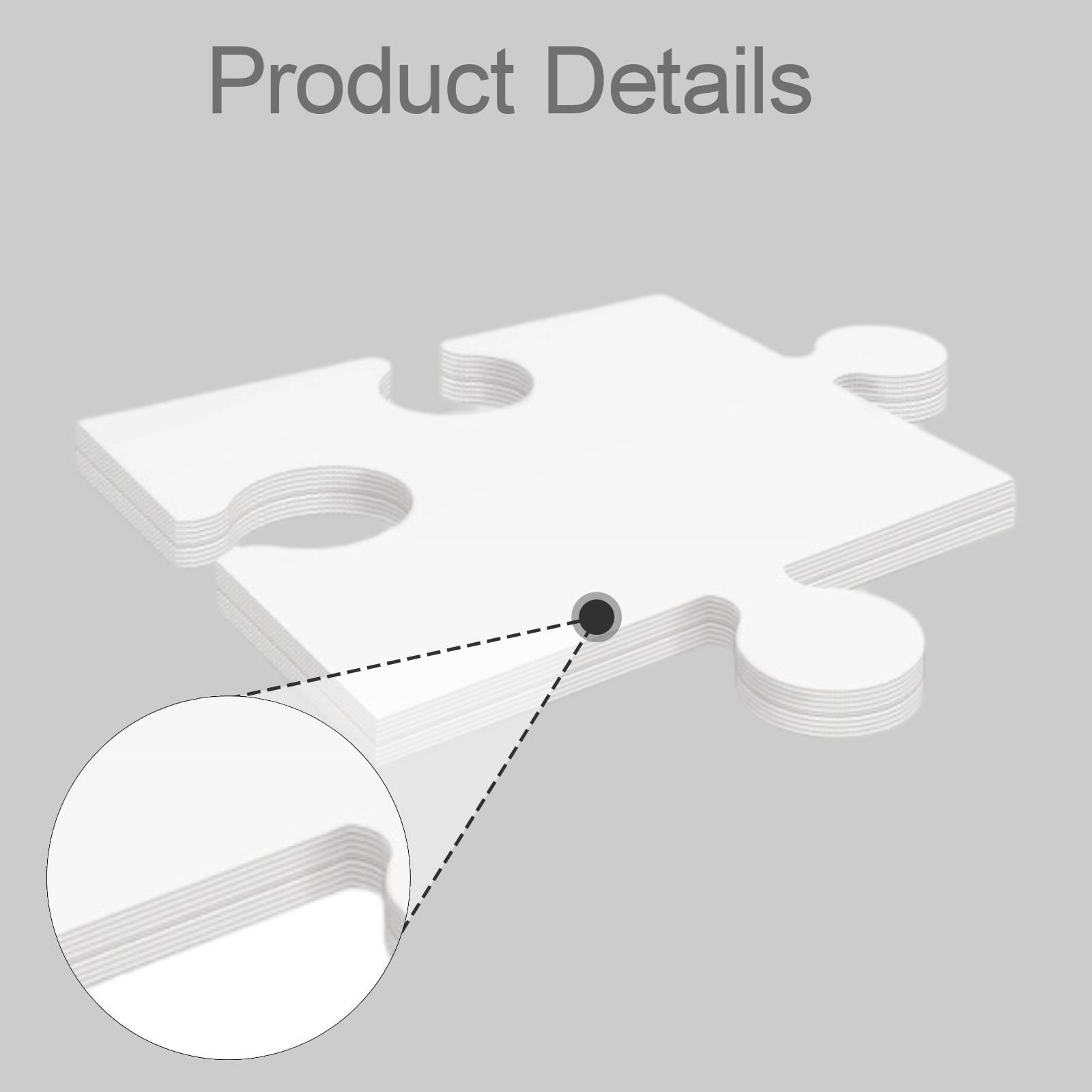 24x White Cardboard Blank Jigs - đánh giá và giá Puzzle Blank White