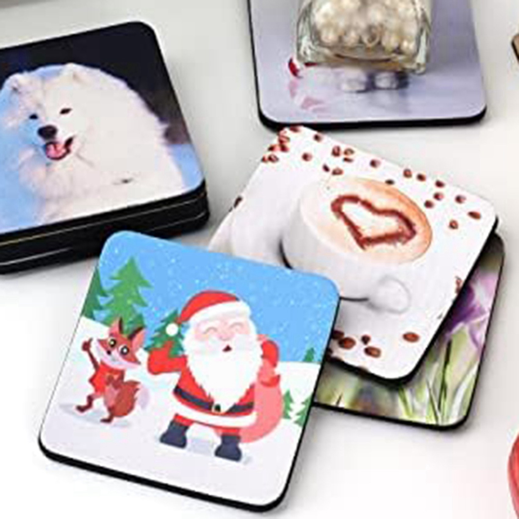 F-F 40PCS Square Sublimation B - đánh giá và giá Coaster Sublimation Blank