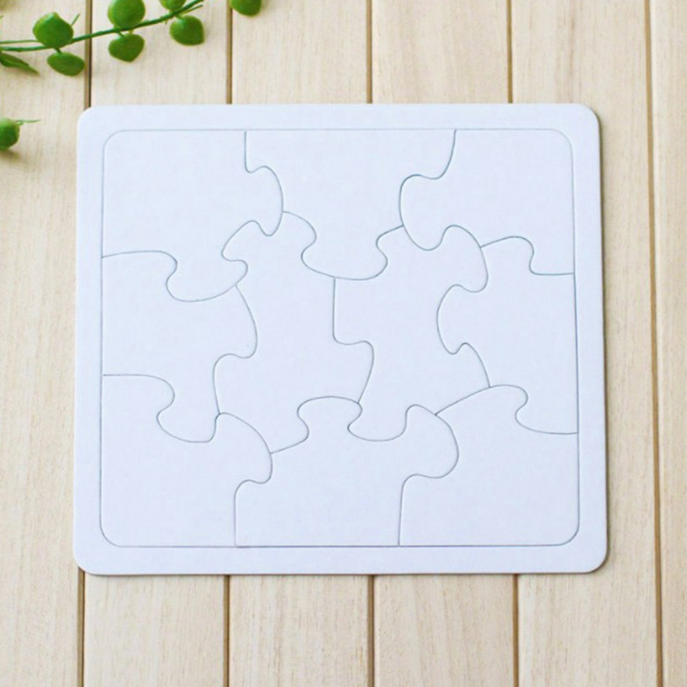 4Pcs Coloring Blank Puzzle Set - đánh giá và giá Puzzle Blank White