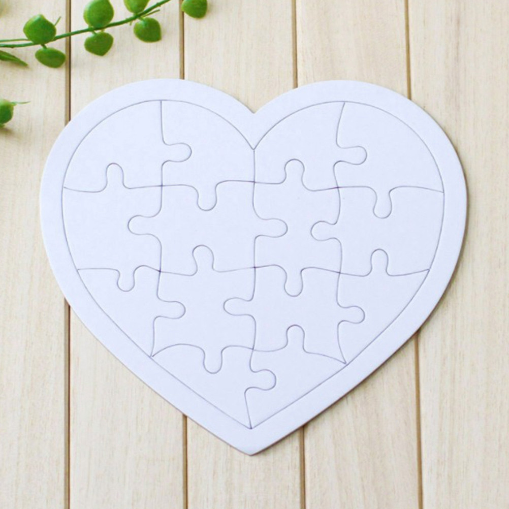 4Pcs Coloring Blank Puzzle Set - đánh giá và giá Puzzle Blank White