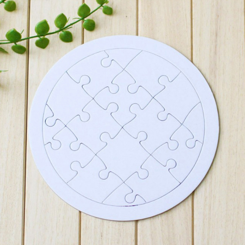 4Pcs Coloring Blank Puzzle Set - đánh giá và giá Puzzle Blank White