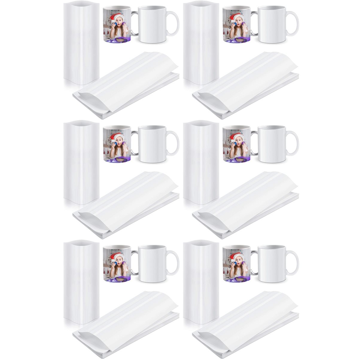BAAE 420Pcs Sublimation Shrink - đánh giá và giá Sublimation Mug White