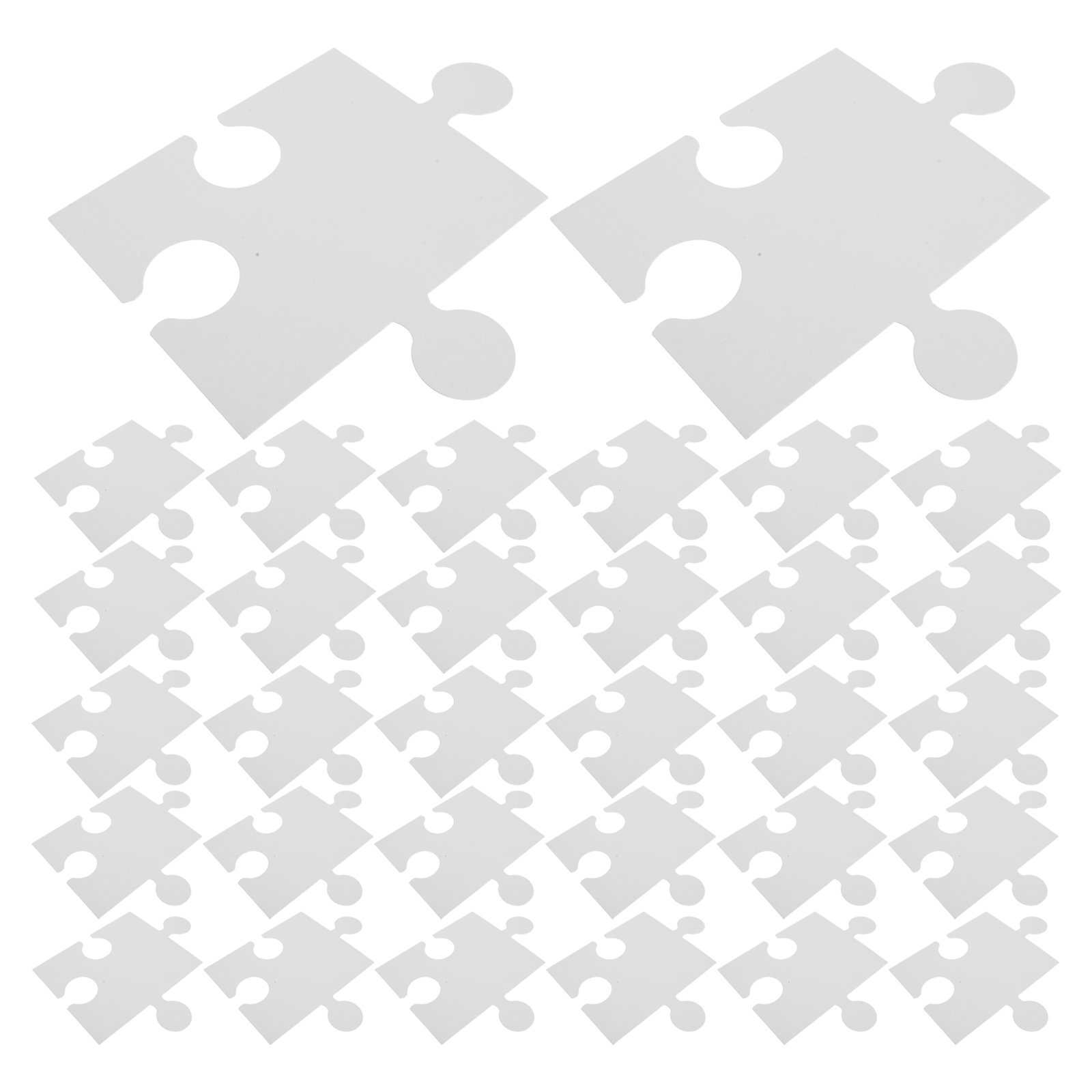 60Pcs Large White Blank Puzzle - đánh giá và giá Puzzle Blank White